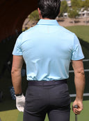 Polo Celeste Ultraligero Hombre