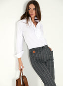 Camisa Blanca Doble Chorrera Mujer