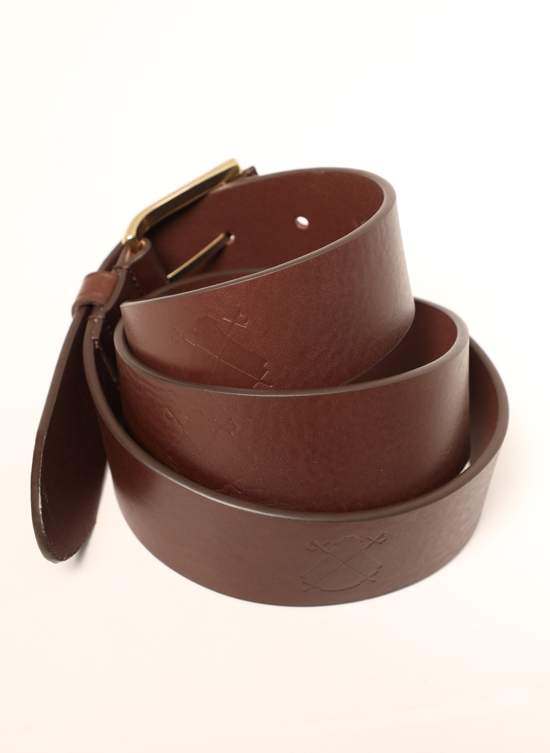 Brown Cowhide Belt