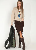 Pull Bicolore Femme 