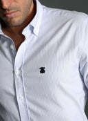 Camisa Hombre Rayas Cuello Botón