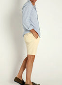 Bermudas Amarilla Claro Algodón Hombre