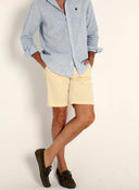 Bermudas Amarilla Claro Algodón Hombre