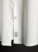 Camisa Blanca Viscosa Lentejuelas Mujer