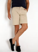Bermudas Beige Algodón Hombre