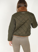 Chaqueta Kaki Acolchada Campo Mujer