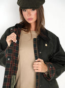 Parka Encerada Kaki Mujer