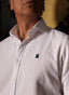 Camisa Hombre Blanca Nido de Abeja