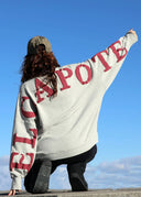 Sudadera Gris Oversize Mujer