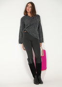 Legging Gris Marengo Punto Mujer