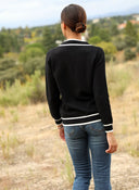 Chaqueta Negra Bolsillos Mujer