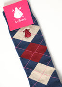 Calcetin Azules Rombos