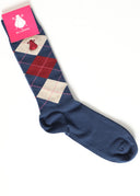 Calcetin Azules Rombos