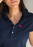 Polo Azul Marino Classic Mujer