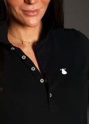 Polo Negro Classic Mujer