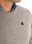 Jersey Hombre Cuello Caja Gris