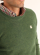 Jersey Hombre Cuello Caja Verde