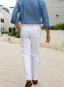 Pantalón Andaluz Blanco Hombre