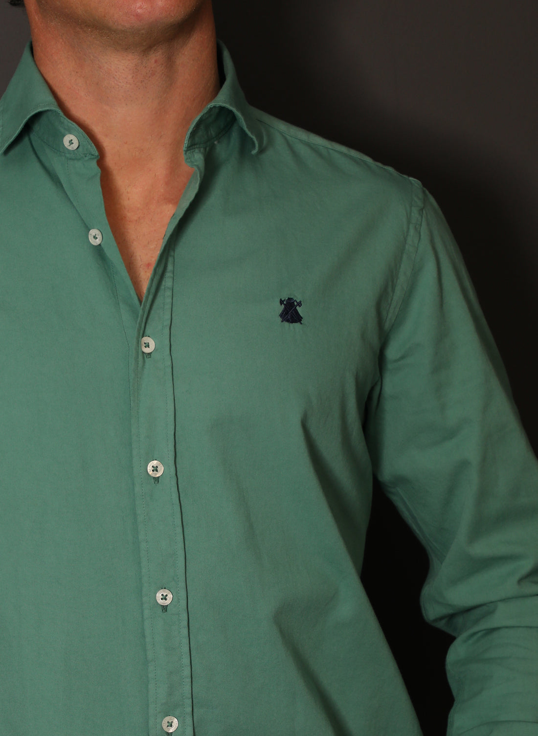 Green Twill Men's Shirt