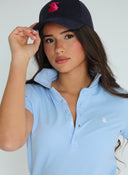 Polo Classic Celeste Mujer
