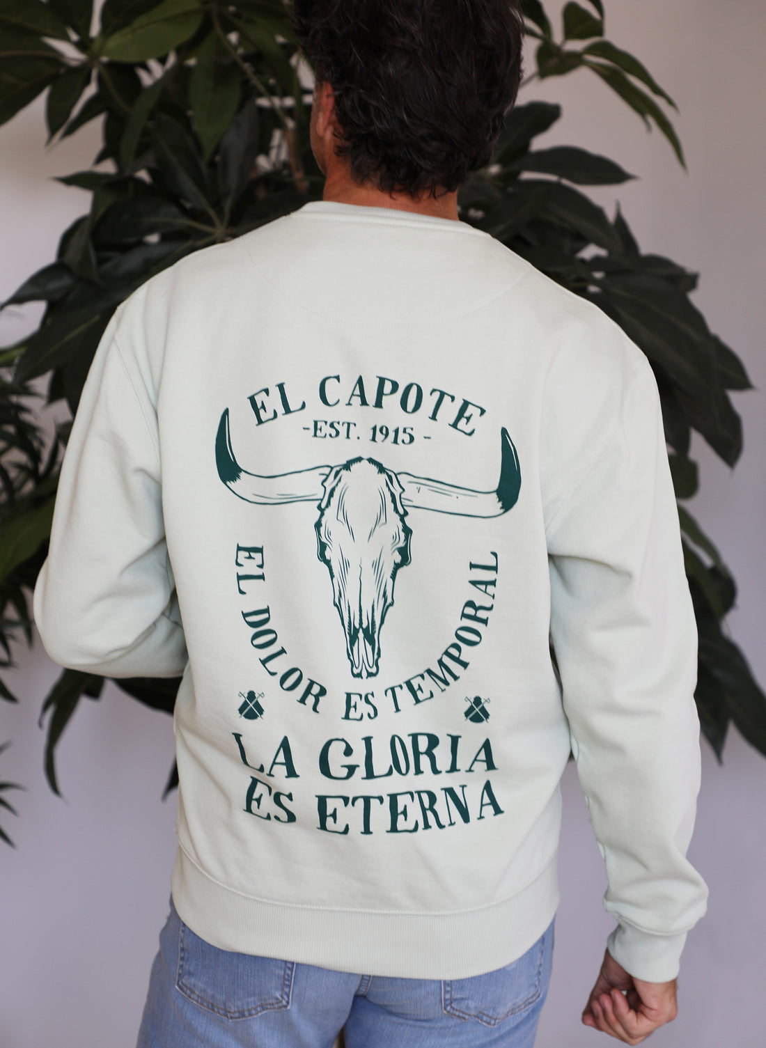 La Gloria Herren-Sweatshirt in Limettengrün