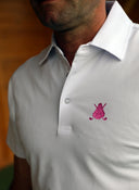 Polo Blanco Tejido Técnico Hombre