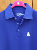 Polo Azul Liso Tejido Técnico Hombre