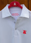 Polo Blanco Liso Tejido Técnico Hombre