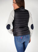 Chaleco Plumas Ligero Negro Mujer