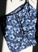 Bañador Estampado Flores Azules Hombre