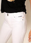 Pantalón Blanco Logo Marino 5 bolsillos Mujer