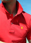 Polo Hombre Rojo Interlock