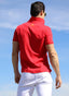 Polo Hombre Rojo Interlock