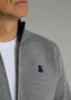 Chaqueta Gris Cremallera Hombre