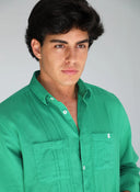Guayabera Verde Esmeralda Shibuya Hombre