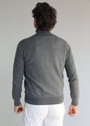 Jersey Cuello Alto Gris Hombre