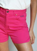 Woman Embroidered Logo Denim Short 