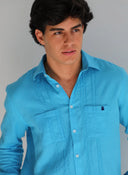 Guayabera Turquesa Shibuya Hombre