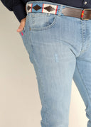 Denim Pants Logo Spain Man 