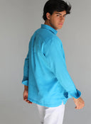 Guayabera Turquesa Shibuya Hombre