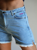 Short Vaquero Azul Mujer