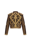 Chaquetilla Negra Torera Bordada Oro Mujer