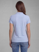 Polo Classic Celeste Mujer