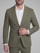 Traje Verde Kaki Técnico Elástico Hombre