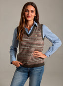 Chaleco Lambswool Jaspeado Mujer