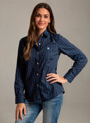 Camisa Azul Raya Diplomática Mujer