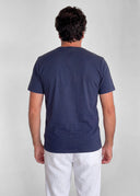 Camiseta Básica Azul Hombre