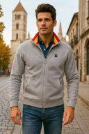 Sudadera Hombre Gris Cuello España