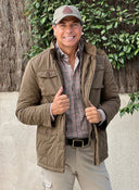 Parka Camel Con Chaleco Hombre