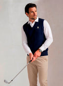 Chaleco Lambswool Azul Hombre